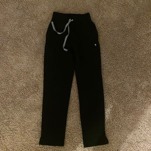 FIGS PETITE XXS BLACK YOLA pants